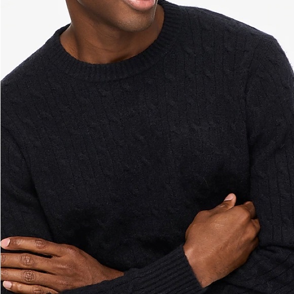 J. Crew crewneck cable sweater in extra-soft yarn, size L - Picture 2 of 6